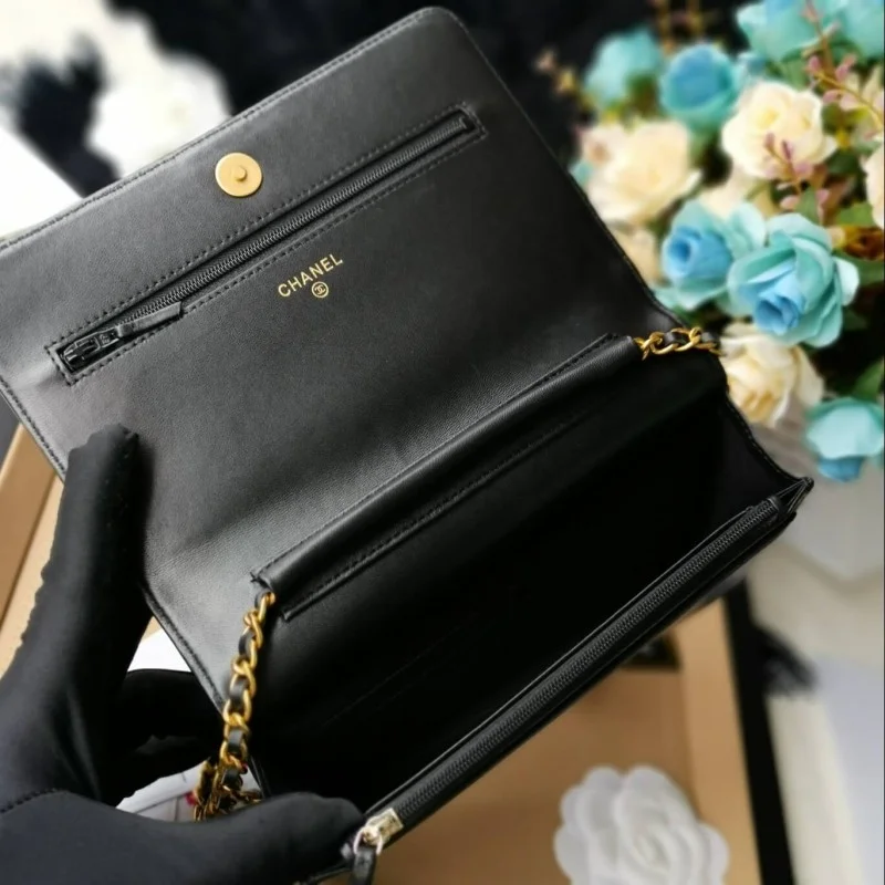 Chanel Lambskin Leboy W-Chain Bag 80287