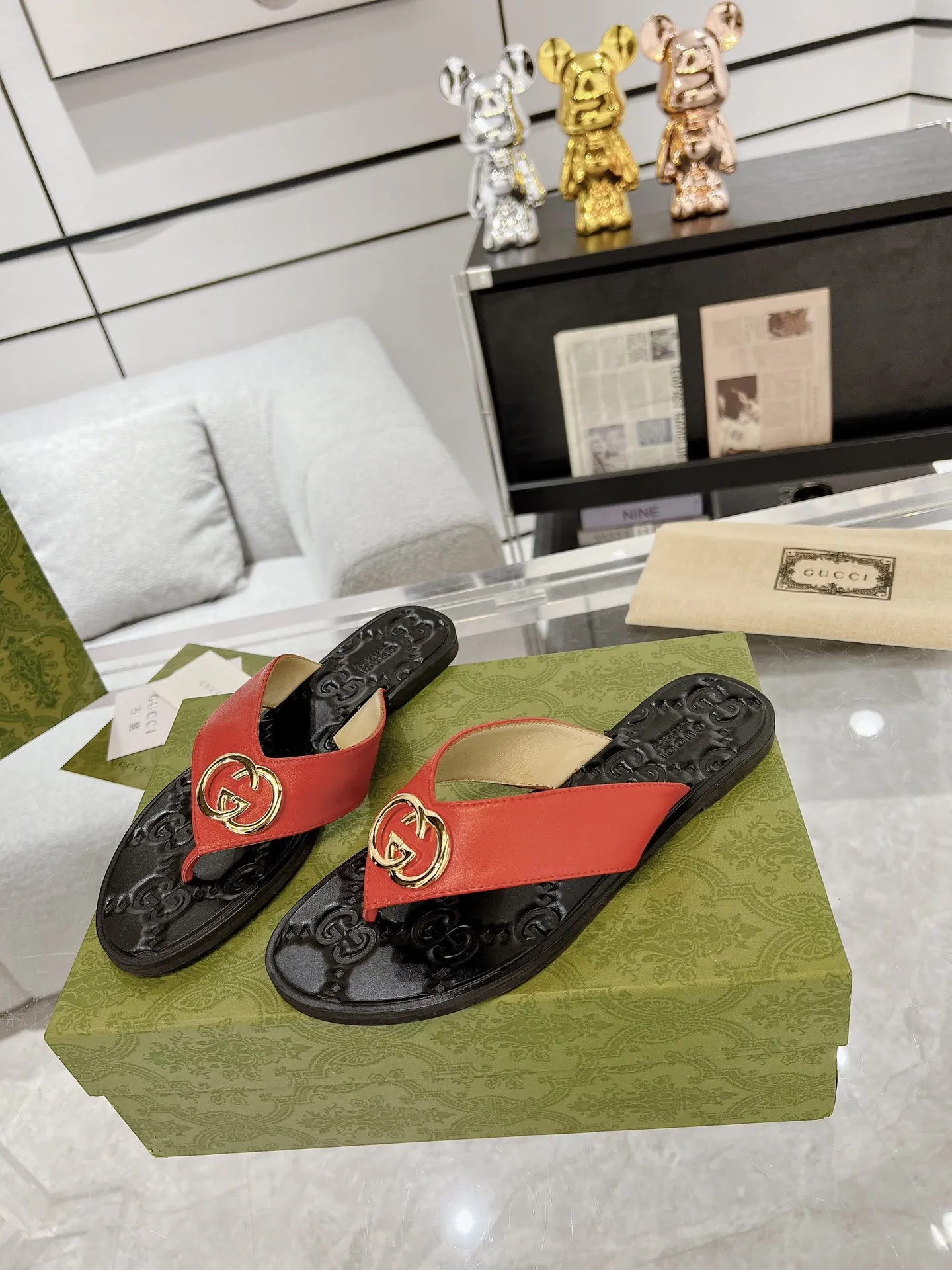 GG new arrival men and women slippers