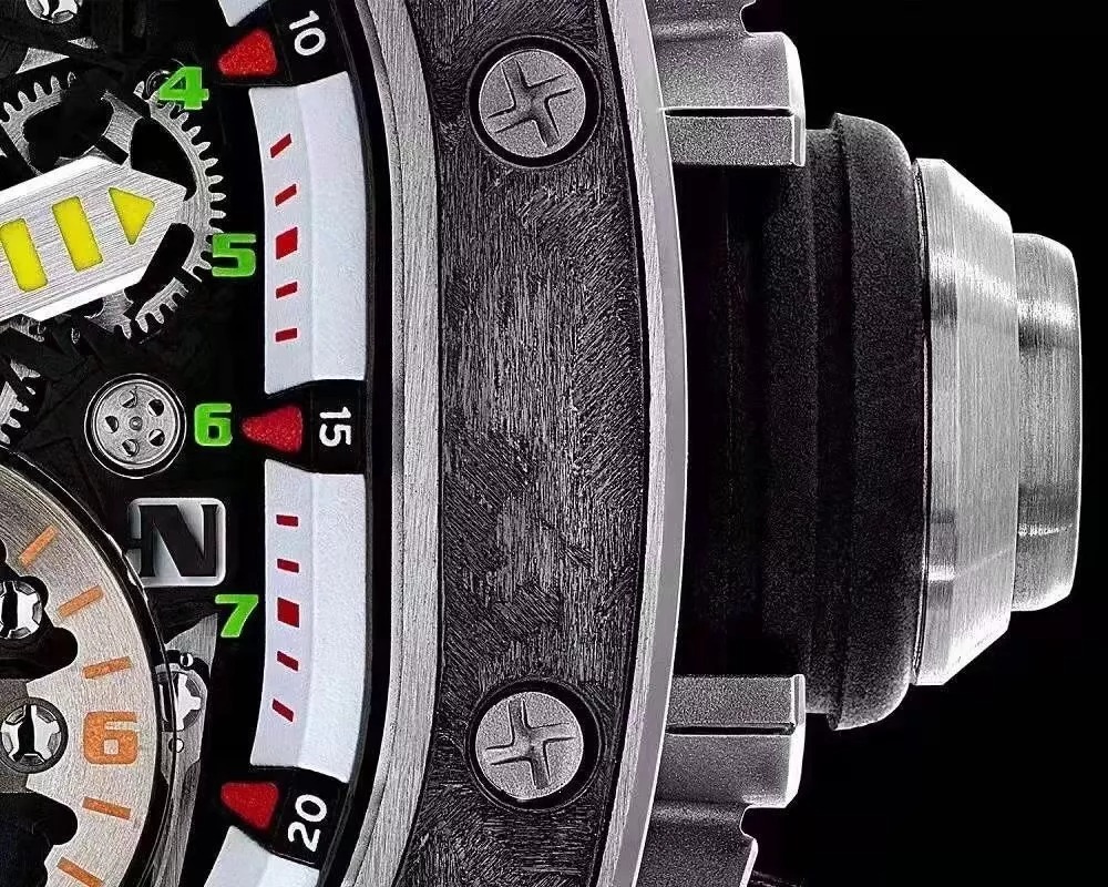 RM 62-01 Tourbillon Vibrating Alarm ACJ Black Bezel Black Rubber Strap RM62-01