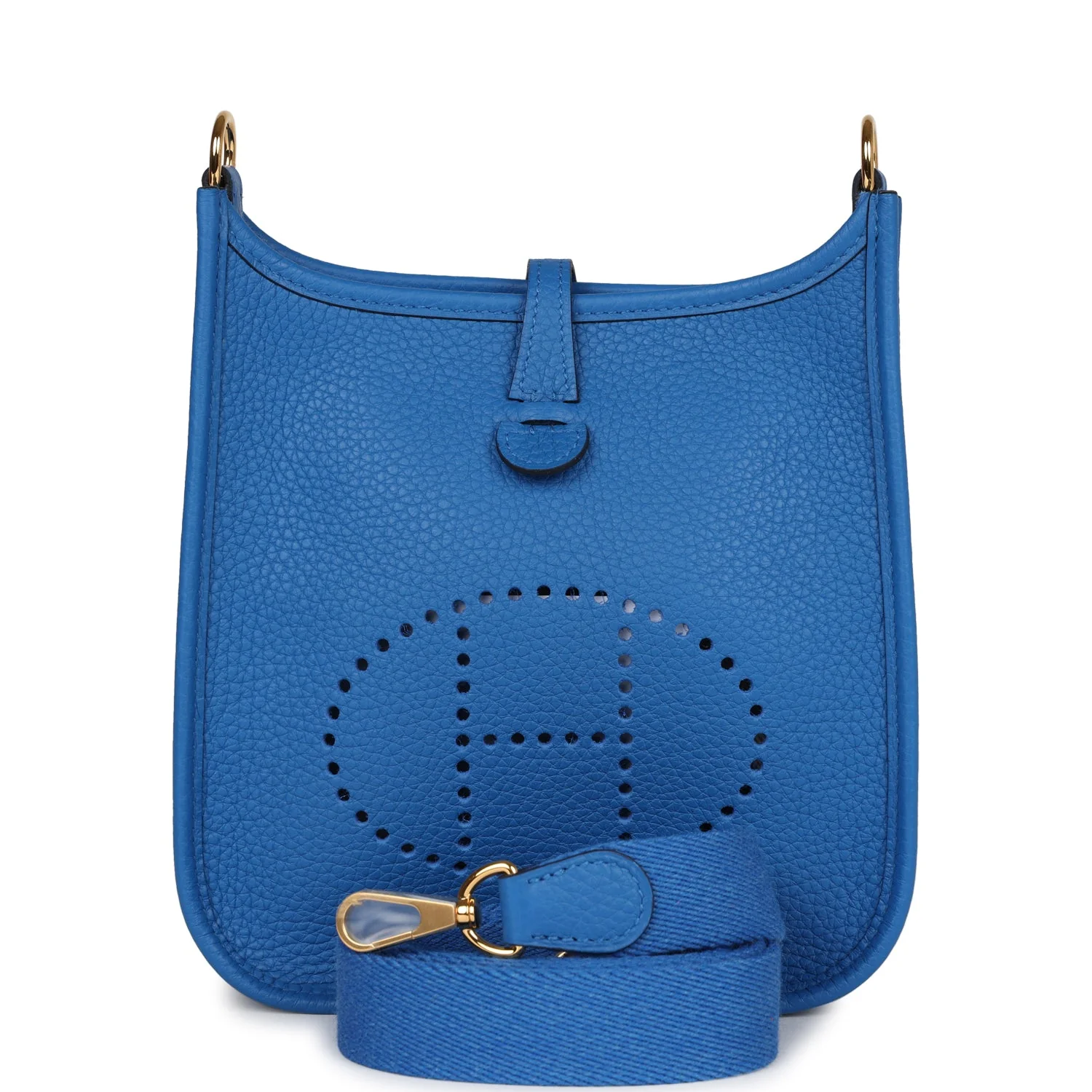 Hermes Evelyne TPM Bleu Zellige Clemence Gold Hardware