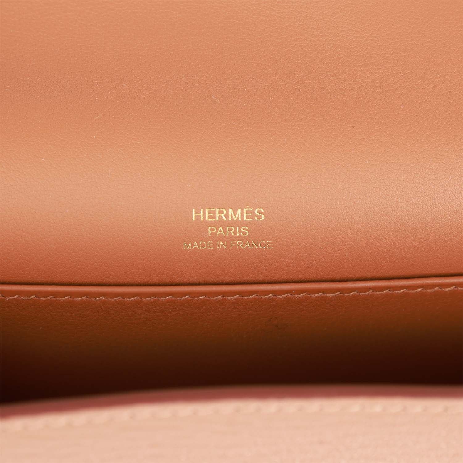 Hermes Geta Quebracho and Chai Chevre Gold Hardware