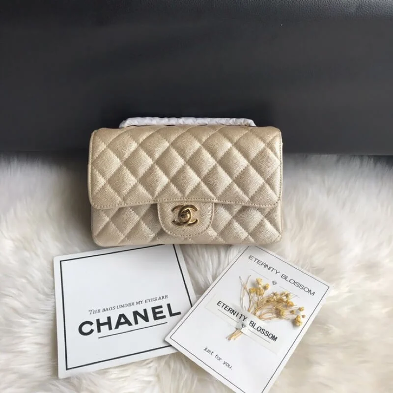 Chanel Caviar Calfskin 20Cm Class-Flap Bag 1116