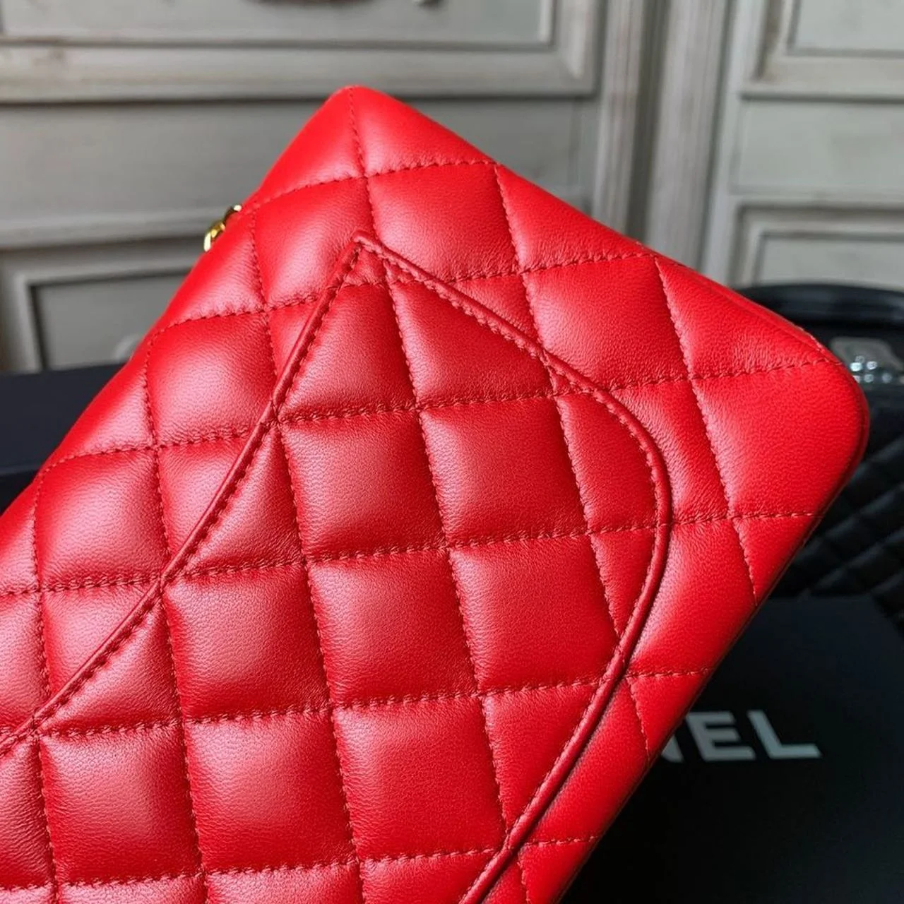 Chanel Mini Flap Bag Red For Women, Women’s Bags, Women’s Bag, Shoulder And Crossbody 7.8in/20cm A69900