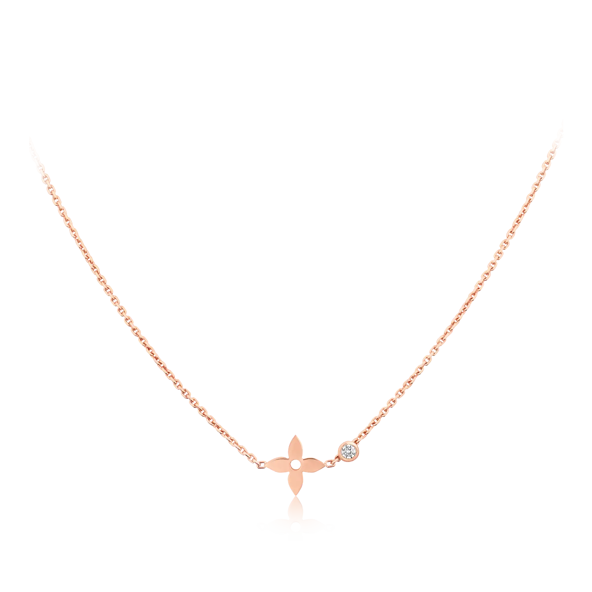 Idylle Blossom Rose Gold and Diamond Pendant