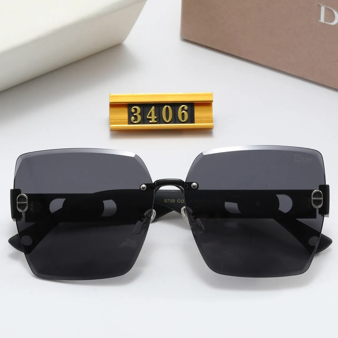 4 colors rimless pull mirror leg polarized sunglasses