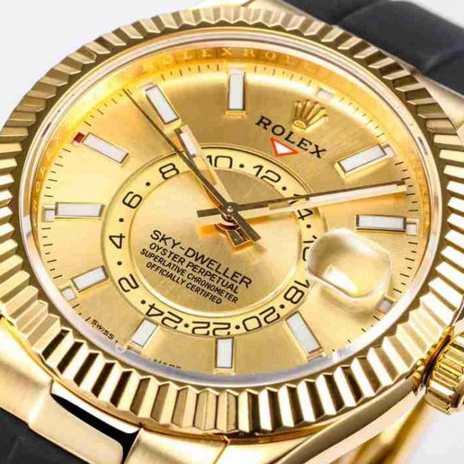 Sky-Dweller Yellow Gold Champagne Dial 42mm