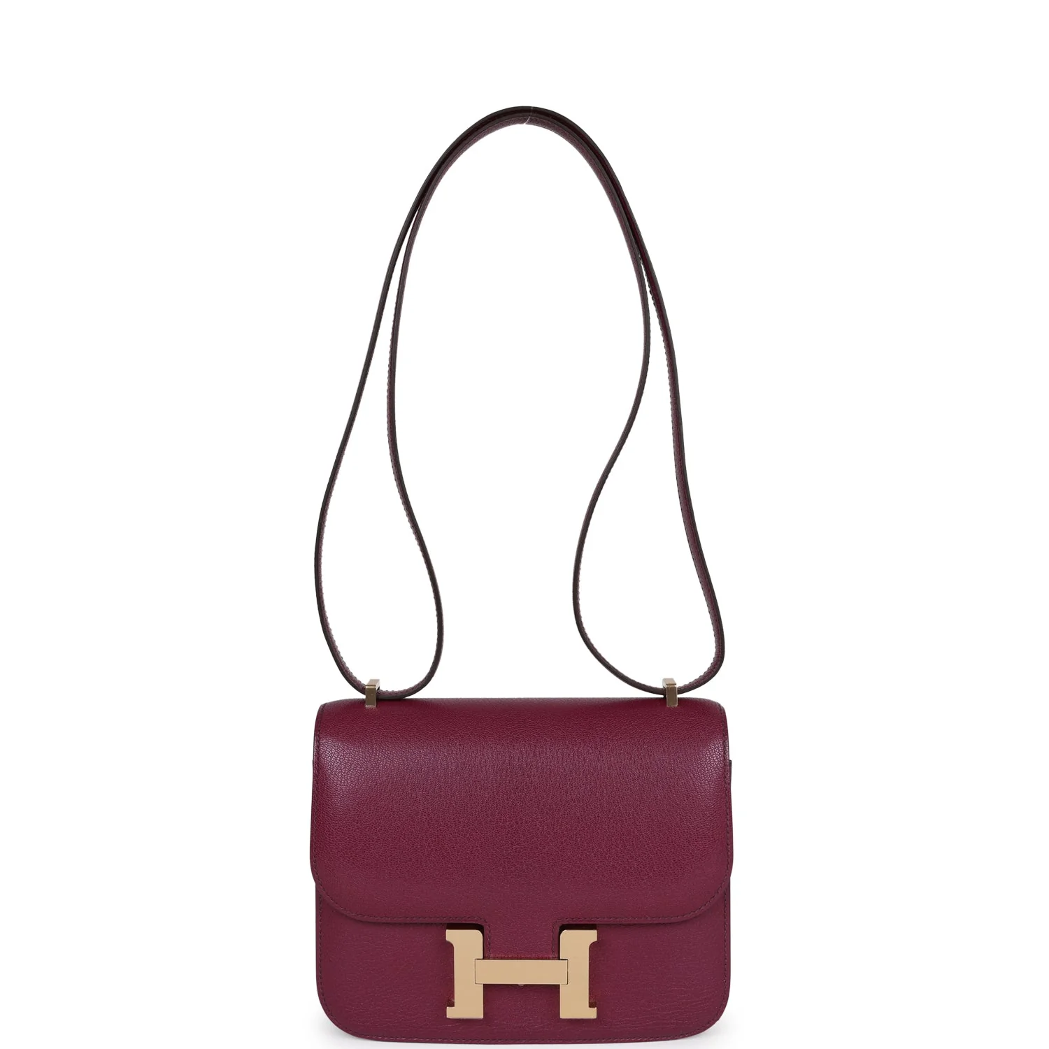 Hermes Constance 18 Anemone Chevre Chamkila Permabrass Hardware