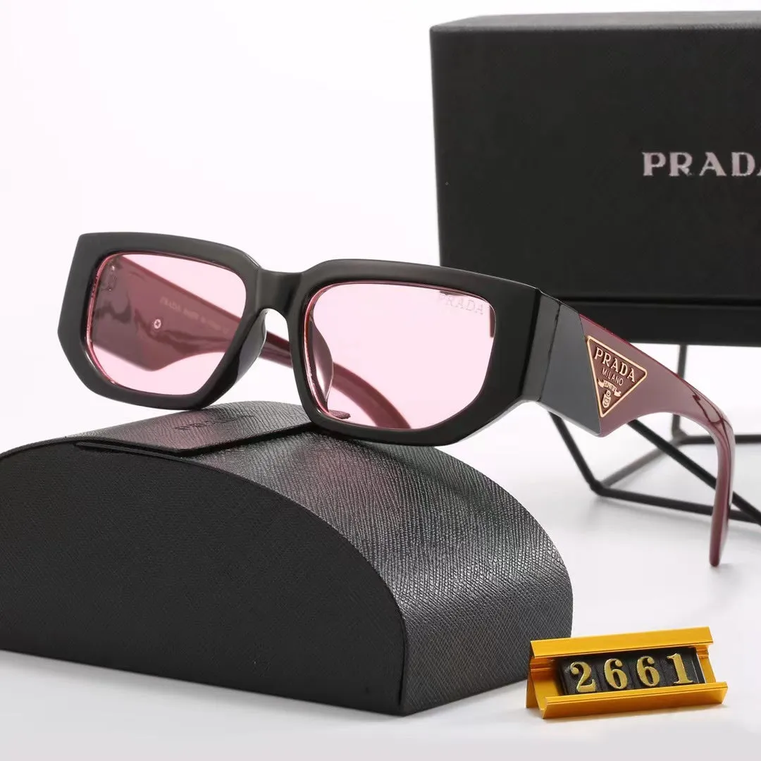6-color fashion PA letter double color temple sunglasses