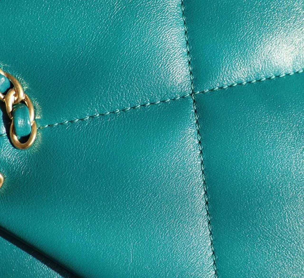 Chanel 19 Handbag 26cm Teal For Women AS1160