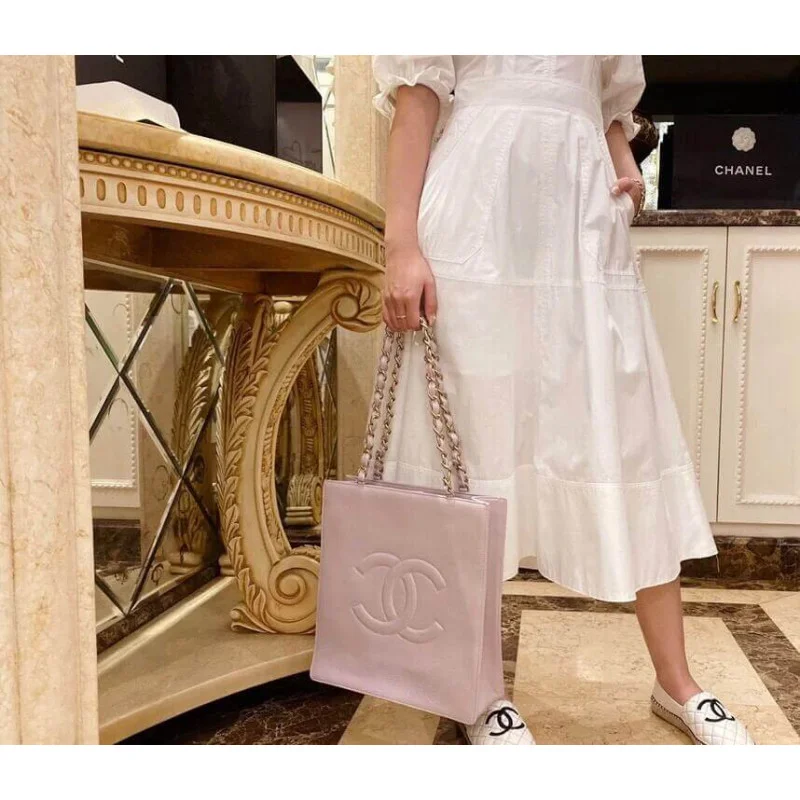 Chanel Shiny Aged Calfskin Shopping Bag As1945