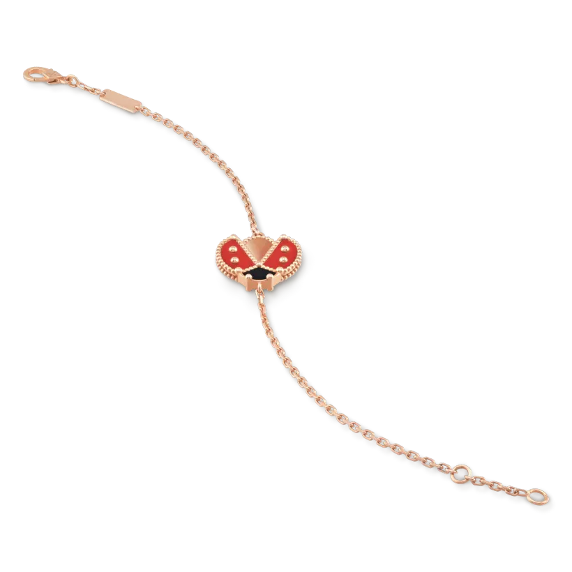 Lucky Spring bracelet, ladybug with outspread wings