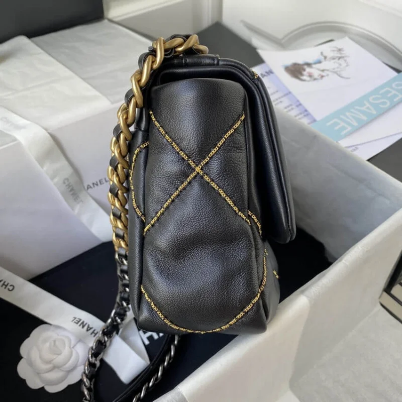 Chanel 19 Flap Bag Black As1160 B03215