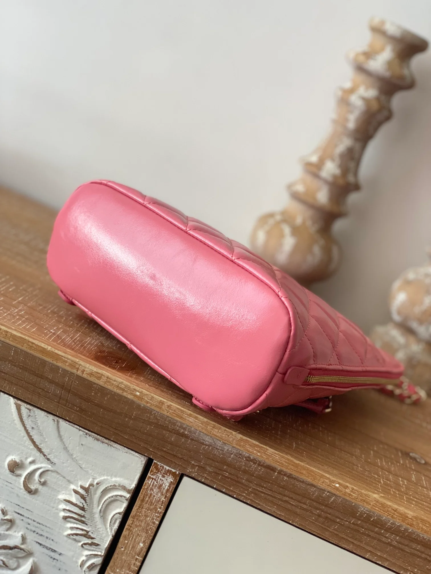 Chanel Rucksack Backpack Pink Bag For Women 21cm/8in