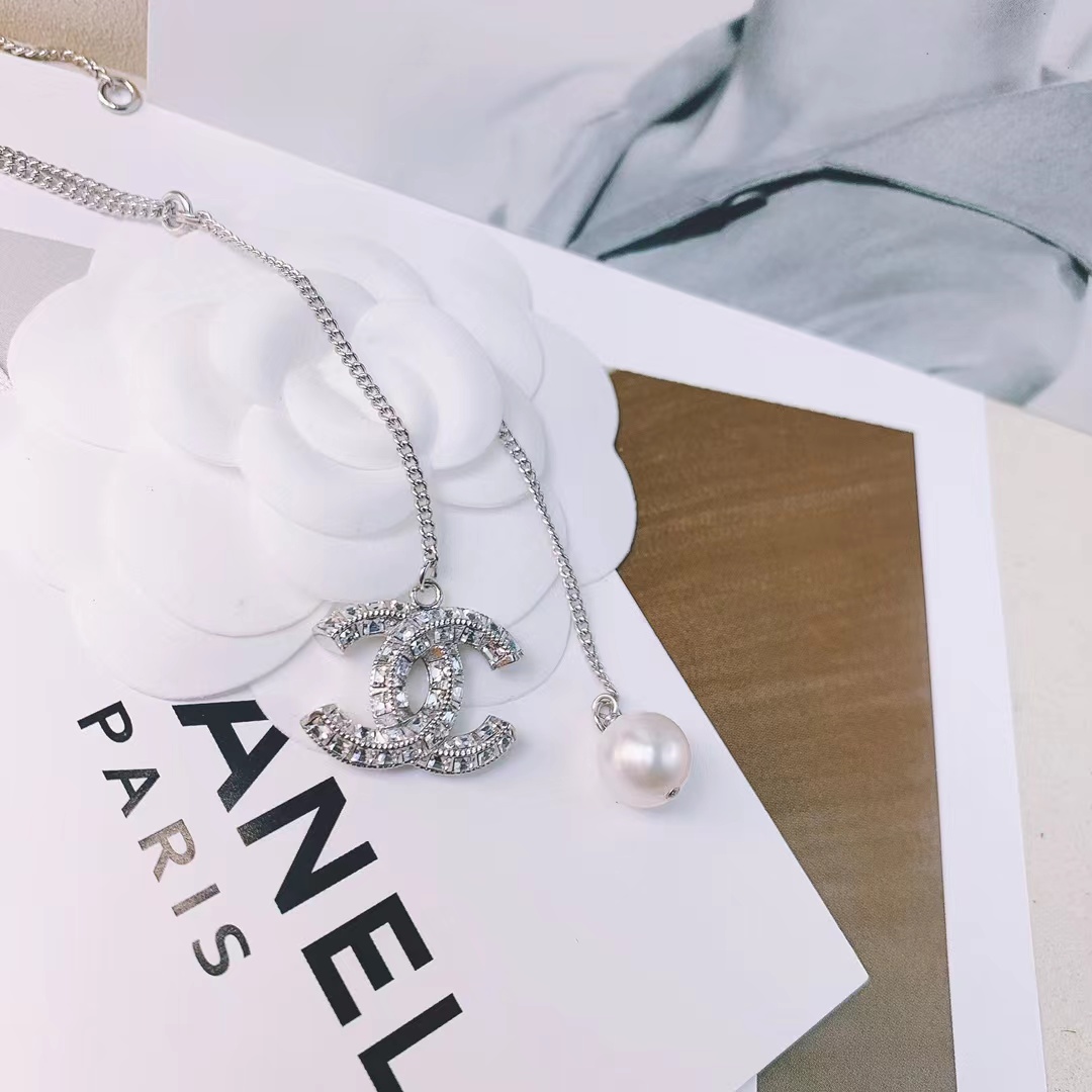 Chanel Silver Color Tassel Pendant Necklace - Best Replica Jewelry™