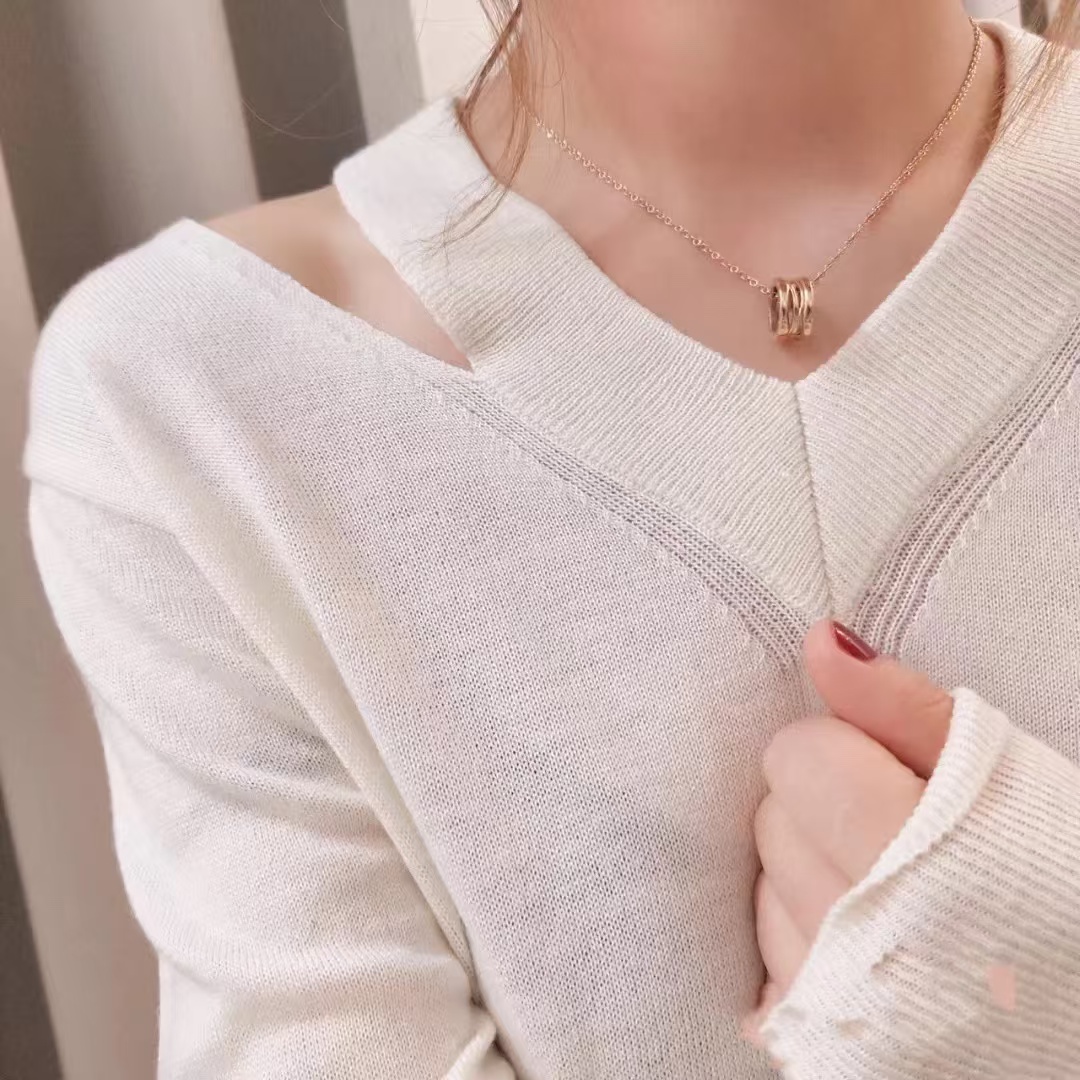 Bvlgari B.zero1 Necklace - Hollow - Best Replica Jewelry™