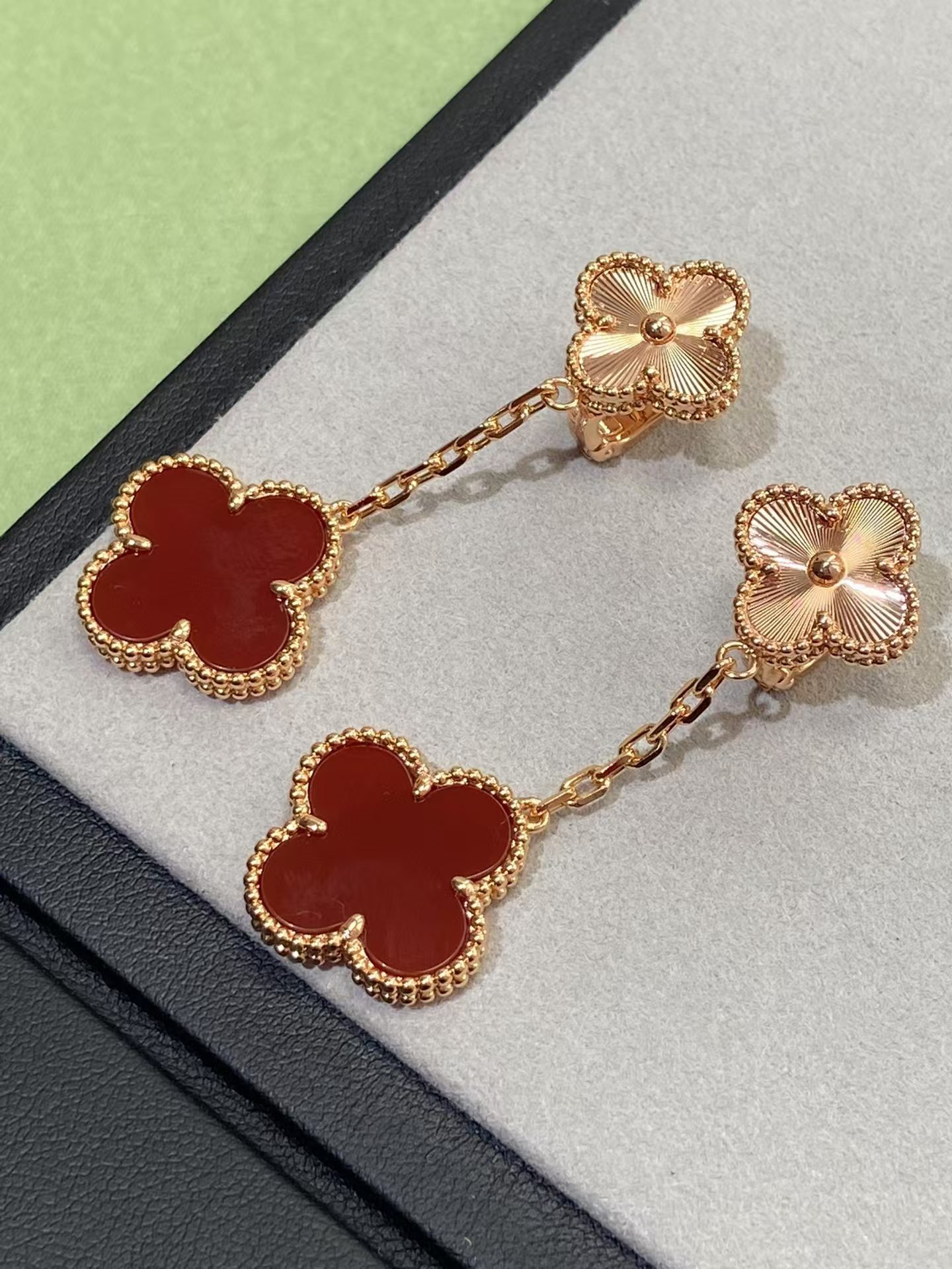 VCA Magic Alhambra Earrings, 2 Motifs - Best Replica Jewelry™