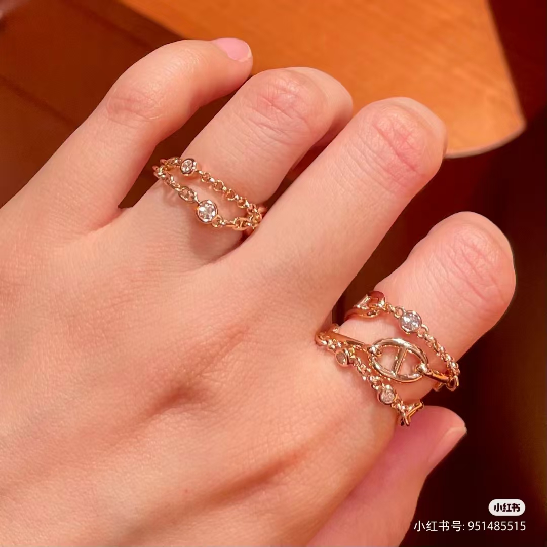 Hermes Chaine D'ancre Enchainee Ring - Best Replica Jewelry™