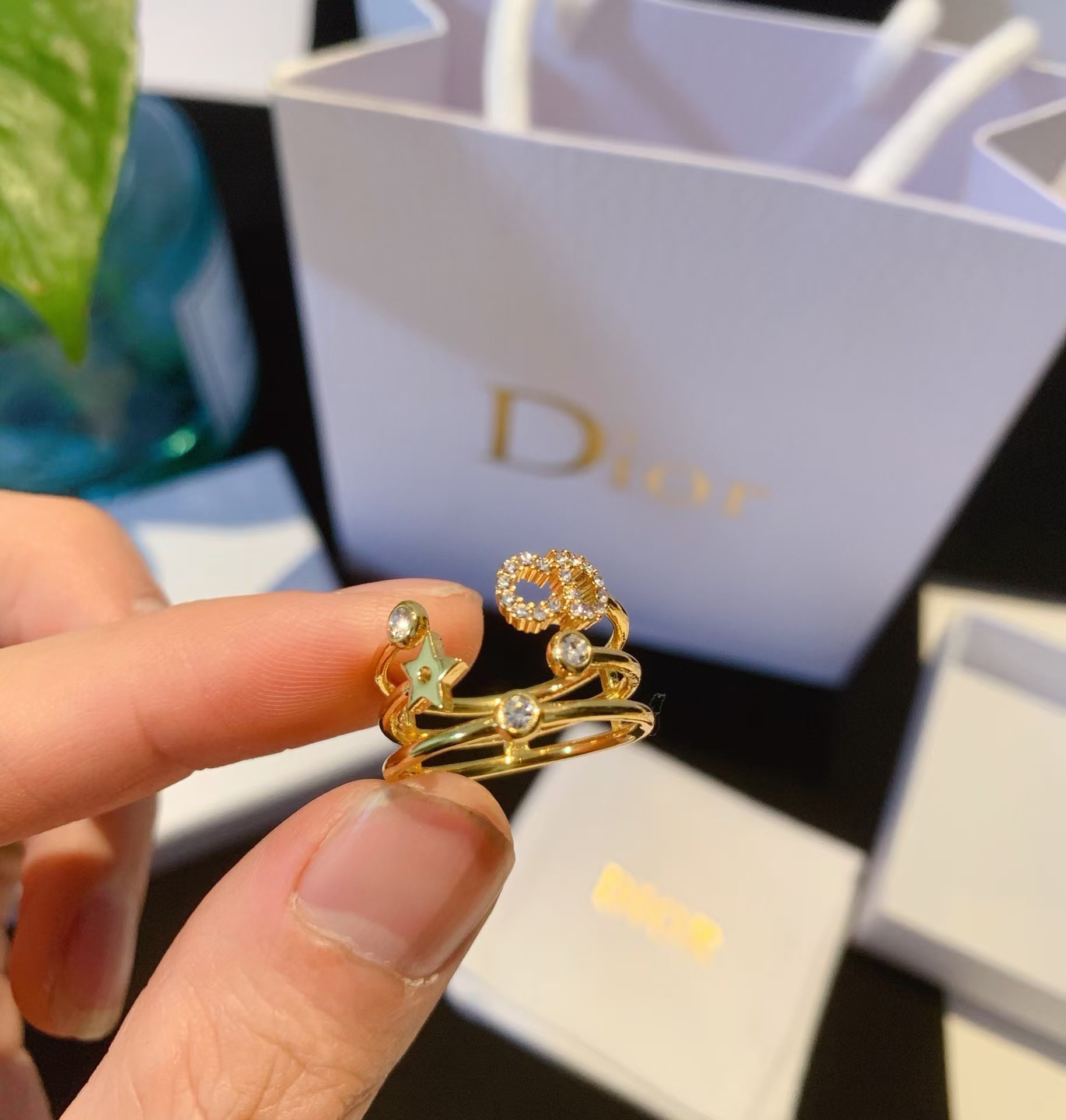 Dior CD Three Layers Ring - Best Replica Jewelry™
