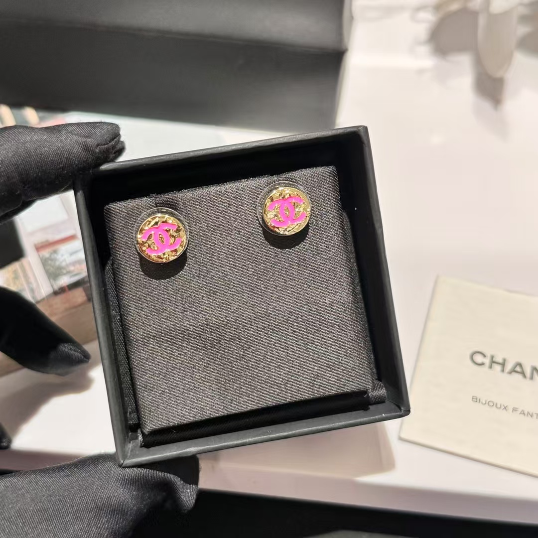 Chanel Round Stud Earrings - Best Replica Jewelry™