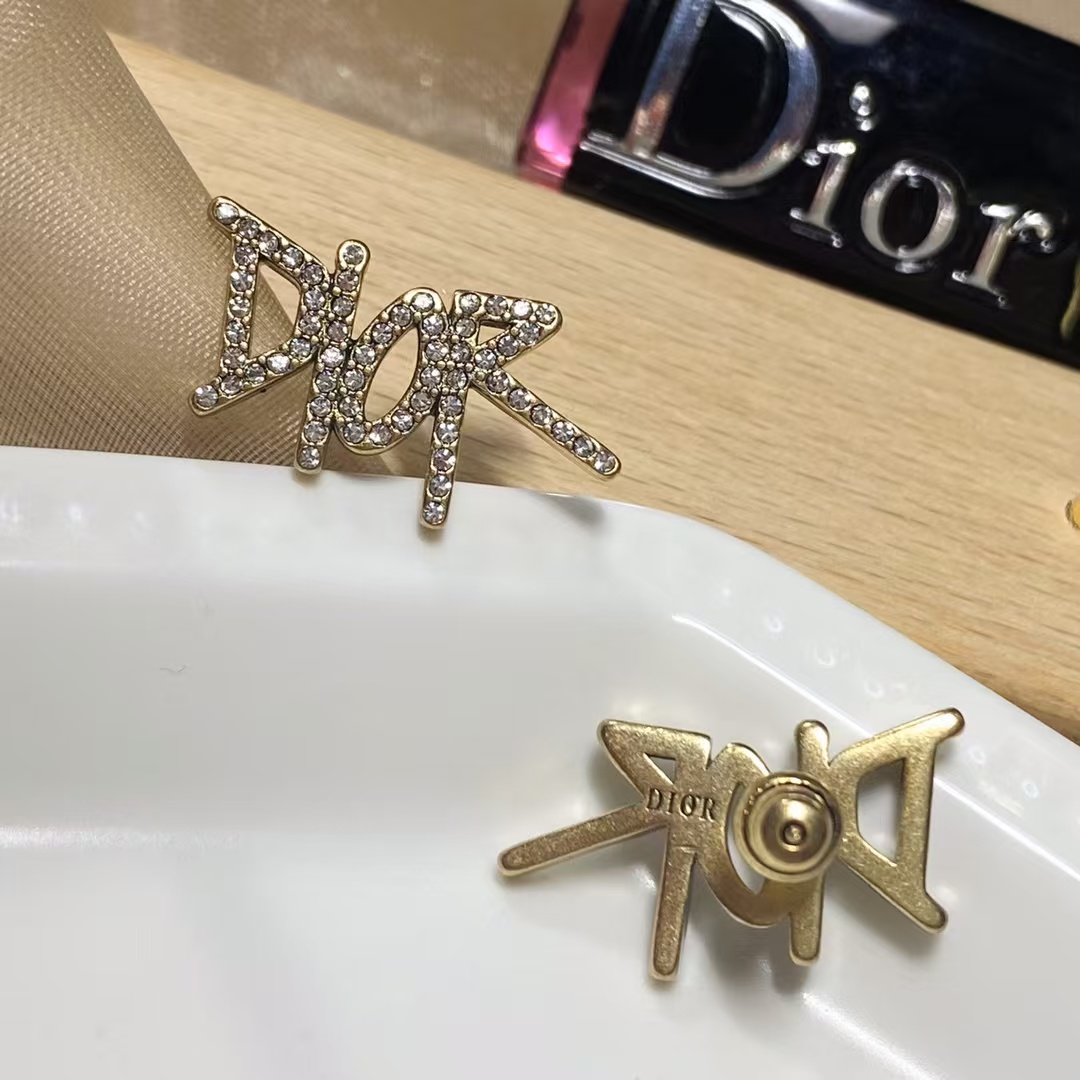 Dior Letters Stud Earrings - Best Replica Jewelry™