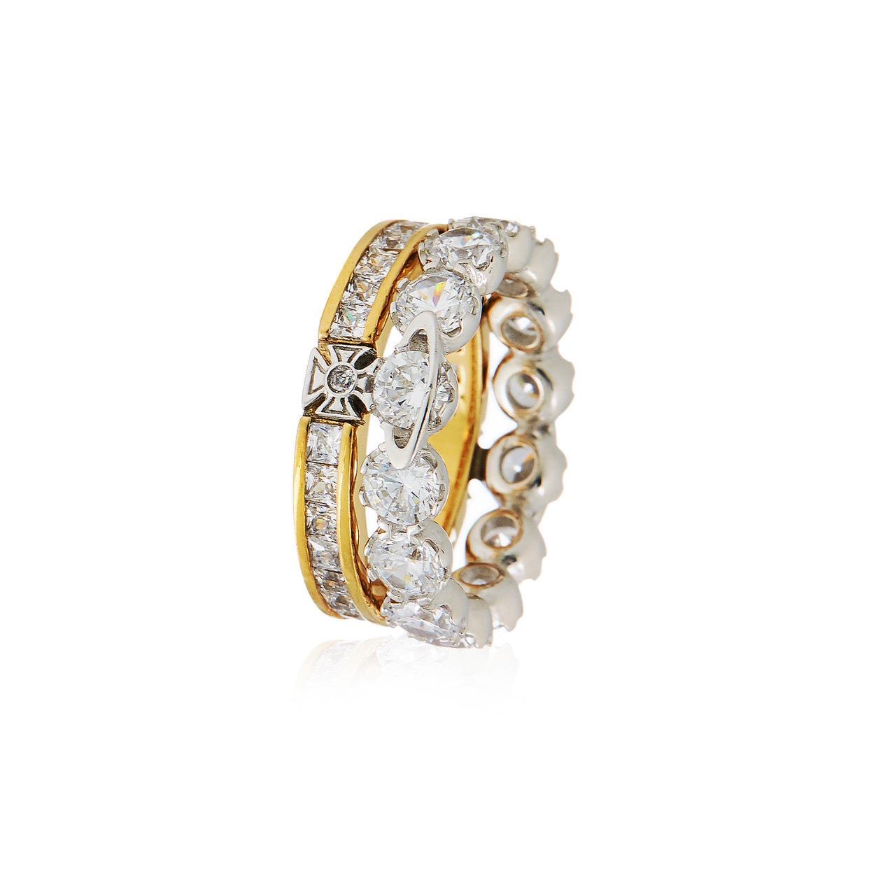 Vivienne Westwood Multi Wear Way Stacked Ring - Best Replica Jewelry™