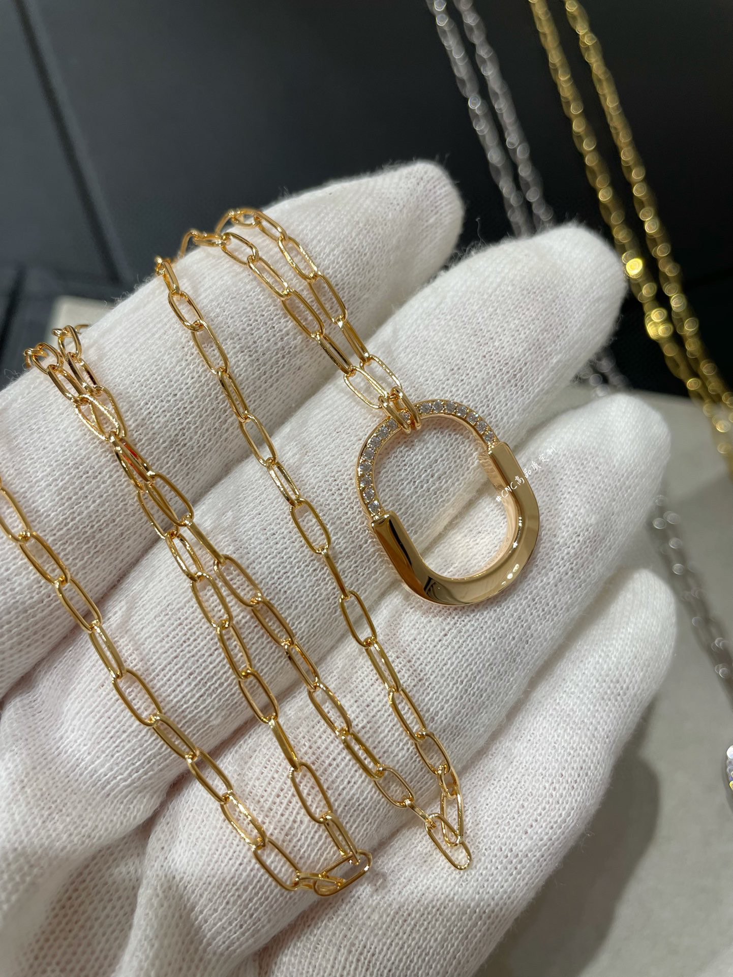 Tiffany Long Lock Pendant Necklace - Best Replica Jewelry™