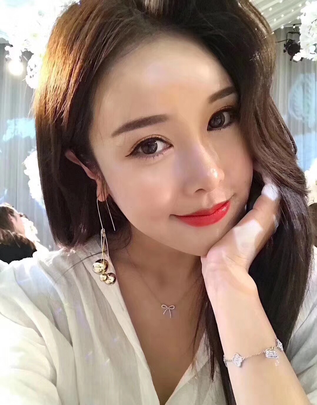 Tiffany Mini Full Diamond Bow Pendant Necklace - Best Replica Jewelry™