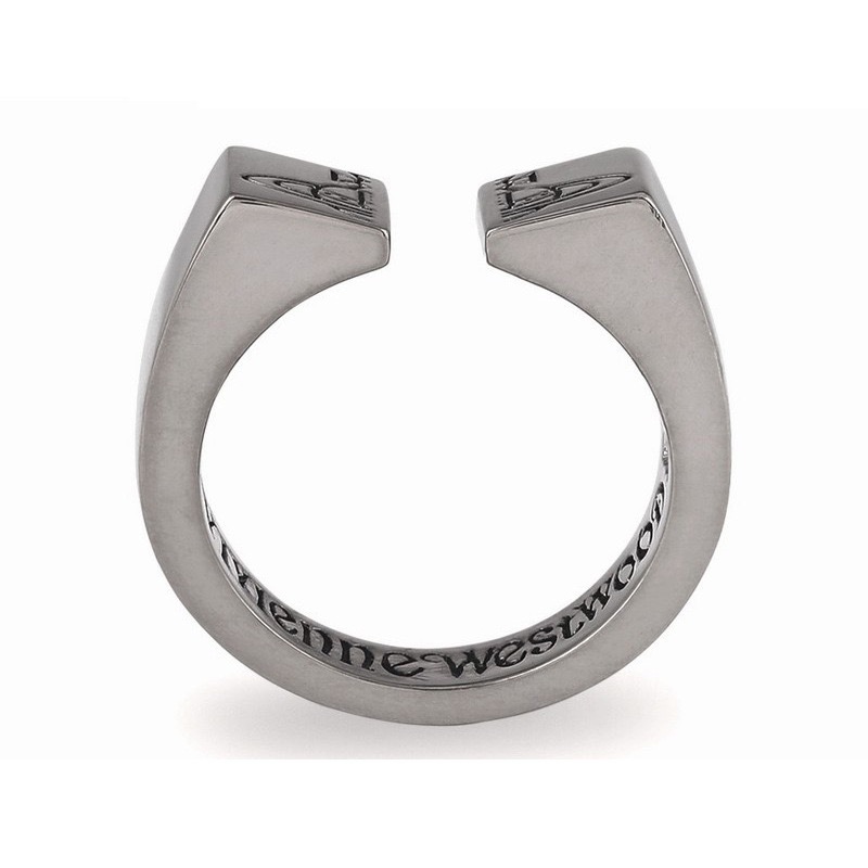 Vivienne Westwood Punk Unisex Style Wide Band Stamped Saturn Couple Ring - Best Replica Jewelry™