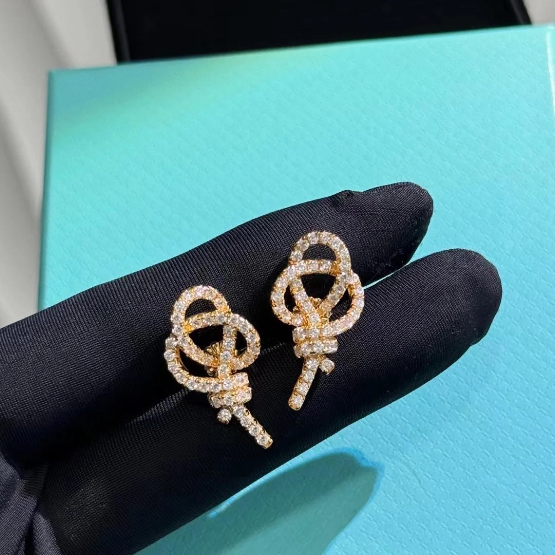 Tiffany Woven Rope Knot Earrings - Best Replica Jewelry™