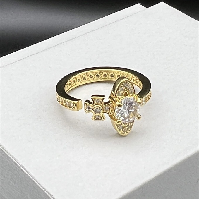 Vivienne Westwood Adjustable Diamond Saturn Ring - Best Replica Jewelry™
