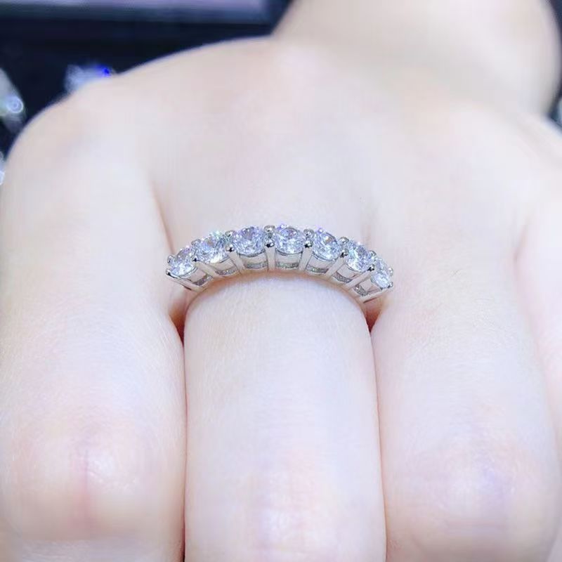 Tiffany Forever Band Ring - 7 Diamonds - Best Replica Jewelry™