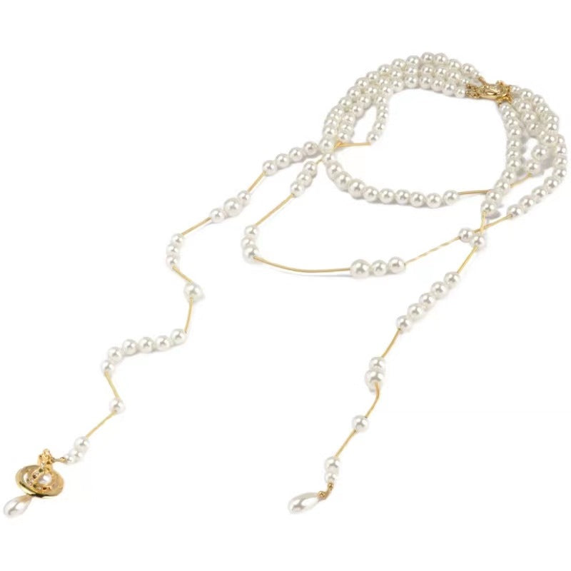 Vivienne Westwood Broken Pearl Necklace - Best Replica Jewelry™