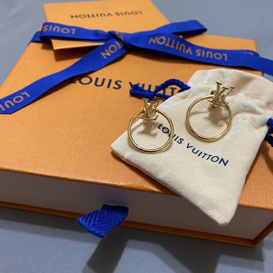 Louis Vuitton Round Hoop Earrings - Best Replica Jewelry™