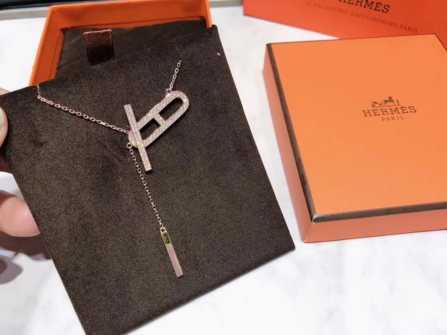 Hermes Hot Sale Pig Nose Necklace - Best Replica Jewelry™