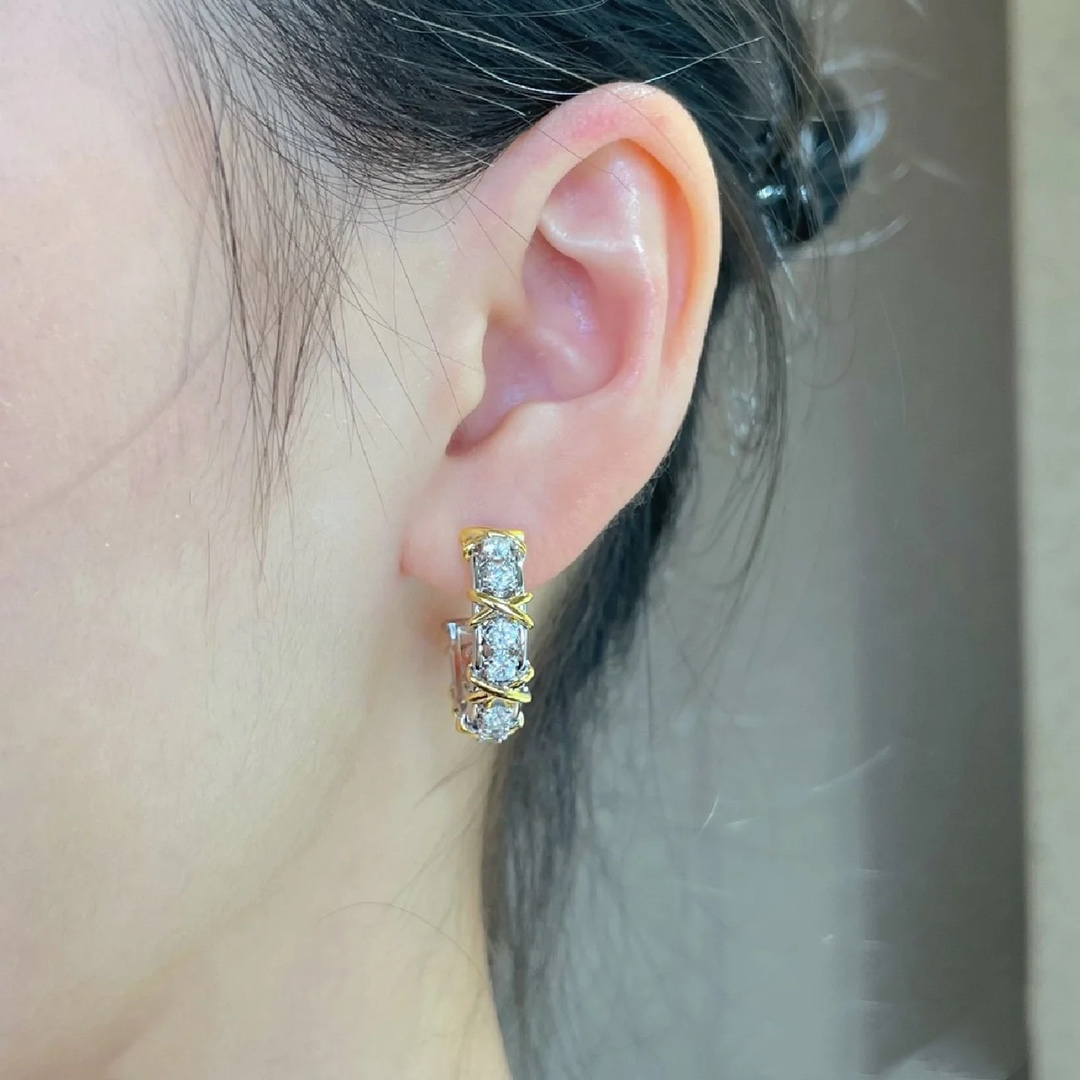 Tiffany Cross Earrings - Best Replica Jewelry™