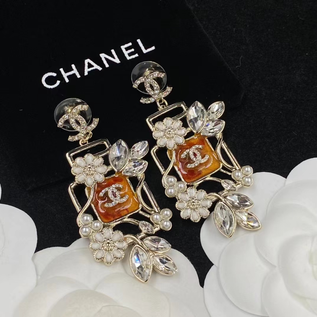 Chanel Vintage Blooming Flowers Earrings - Best Replica Jewelry™