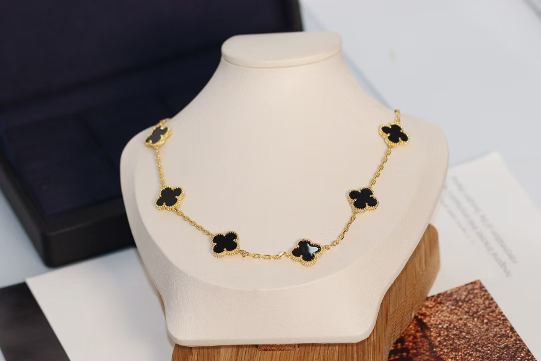 VCA Vintage Alhambra Necklace, 10 Motifs - Best Replica Jewelry™