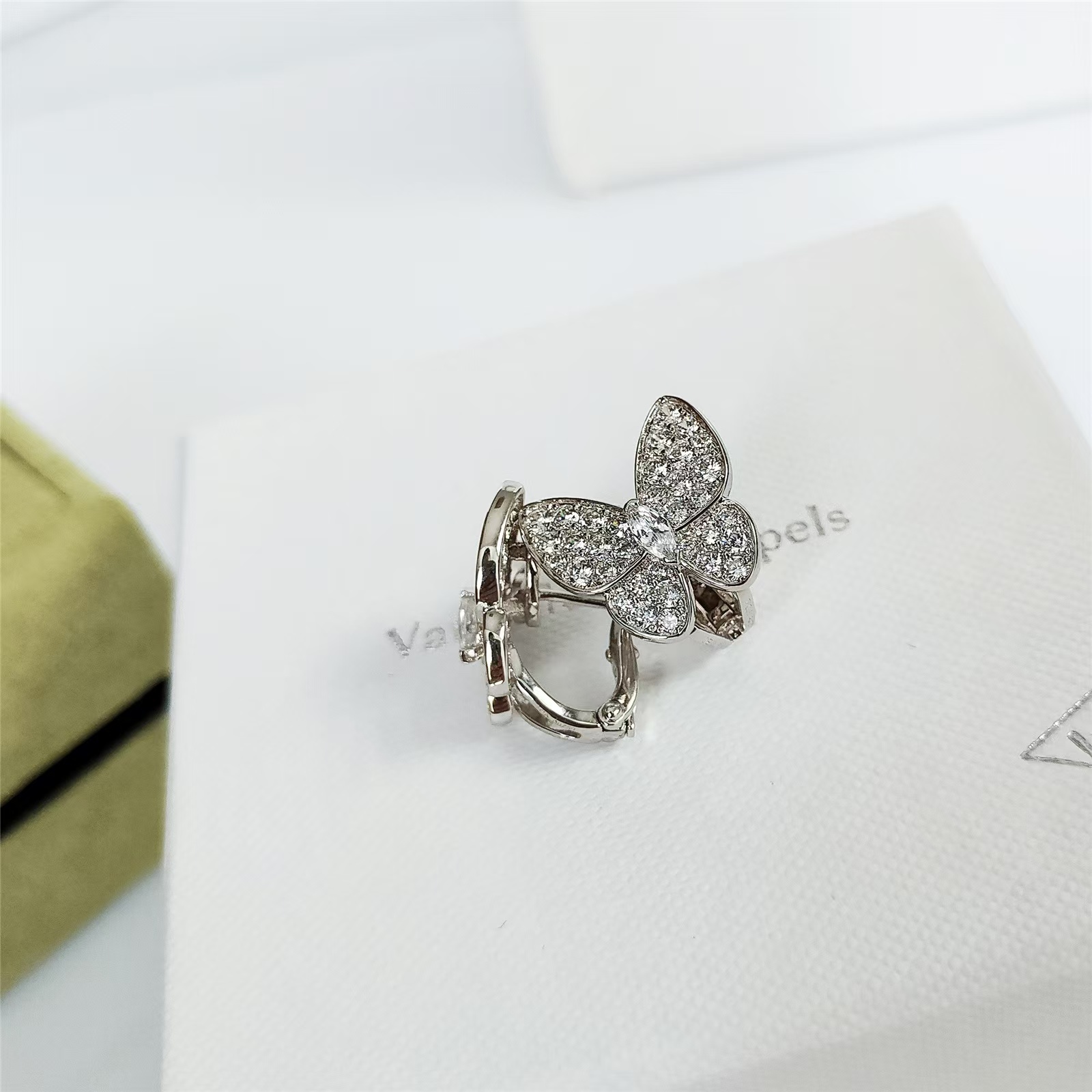 VCA Two Butterfly Earrings - Best Replica Jewelry™