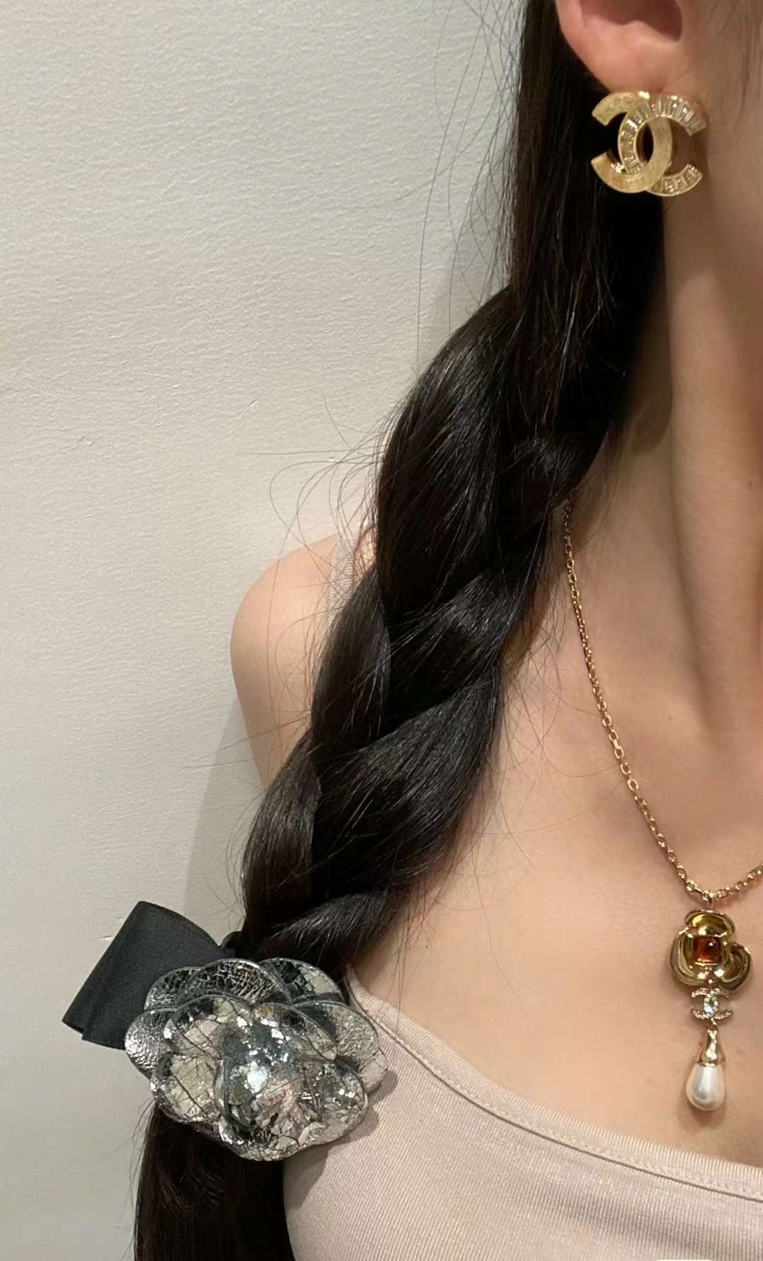 Chanel Big Gold Double C Stud Earrings - Best Replica Jewelry™