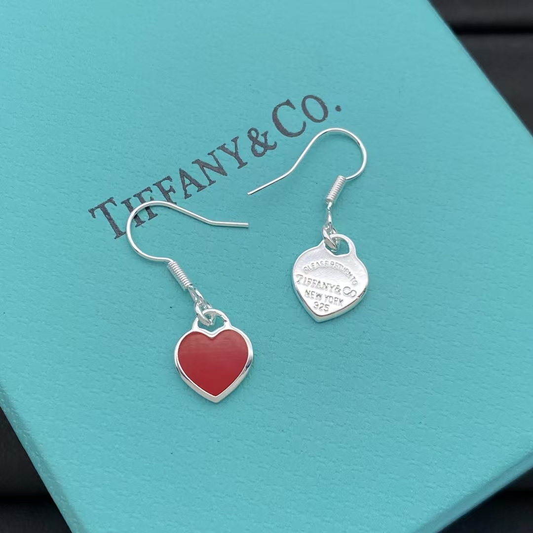 Tiffany Hook Heart Drop Earrings - Best Replica Jewelry™