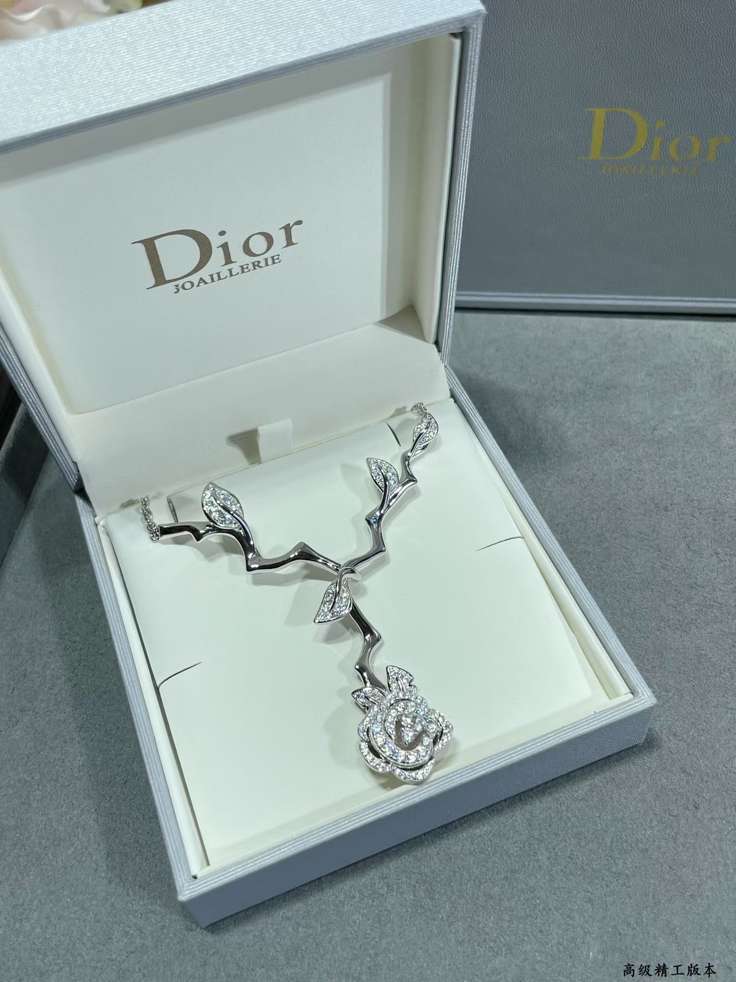 Dior Rose Pendant Bagatelle Necklace - Best Replica Jewelry™