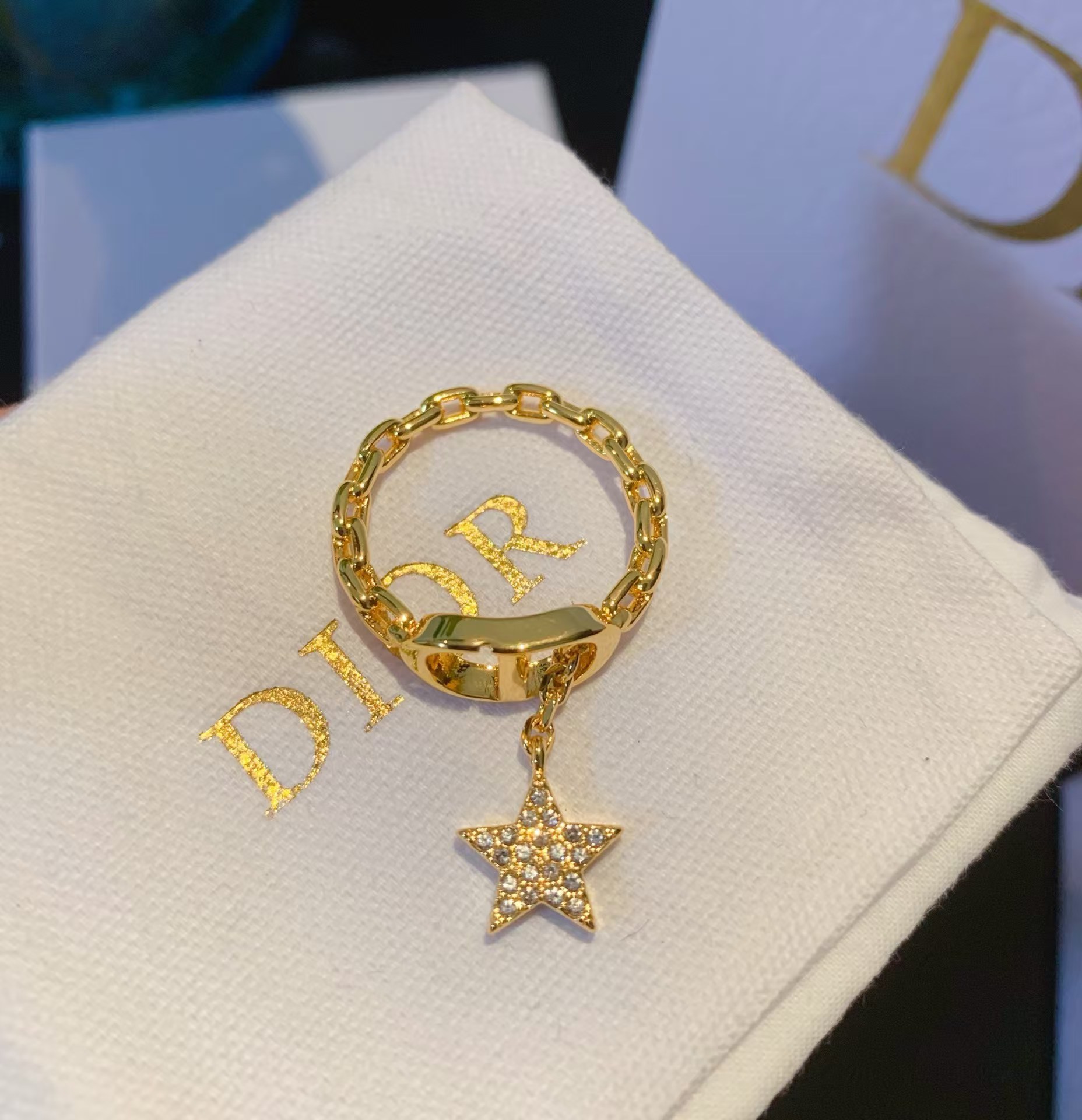 Dior CD Star Dangle Ring - Best Replica Jewelry™
