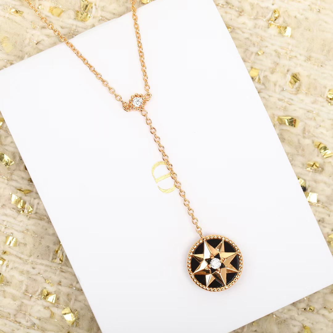 Dior Rose Des Vents Compass Pendant Y Necklace - Best Replica Jewelry™