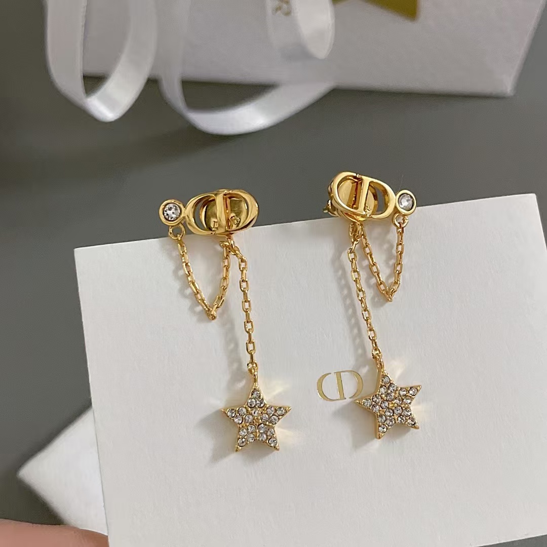 Dior Star Drop Earrings - Best Replica Jewelry™