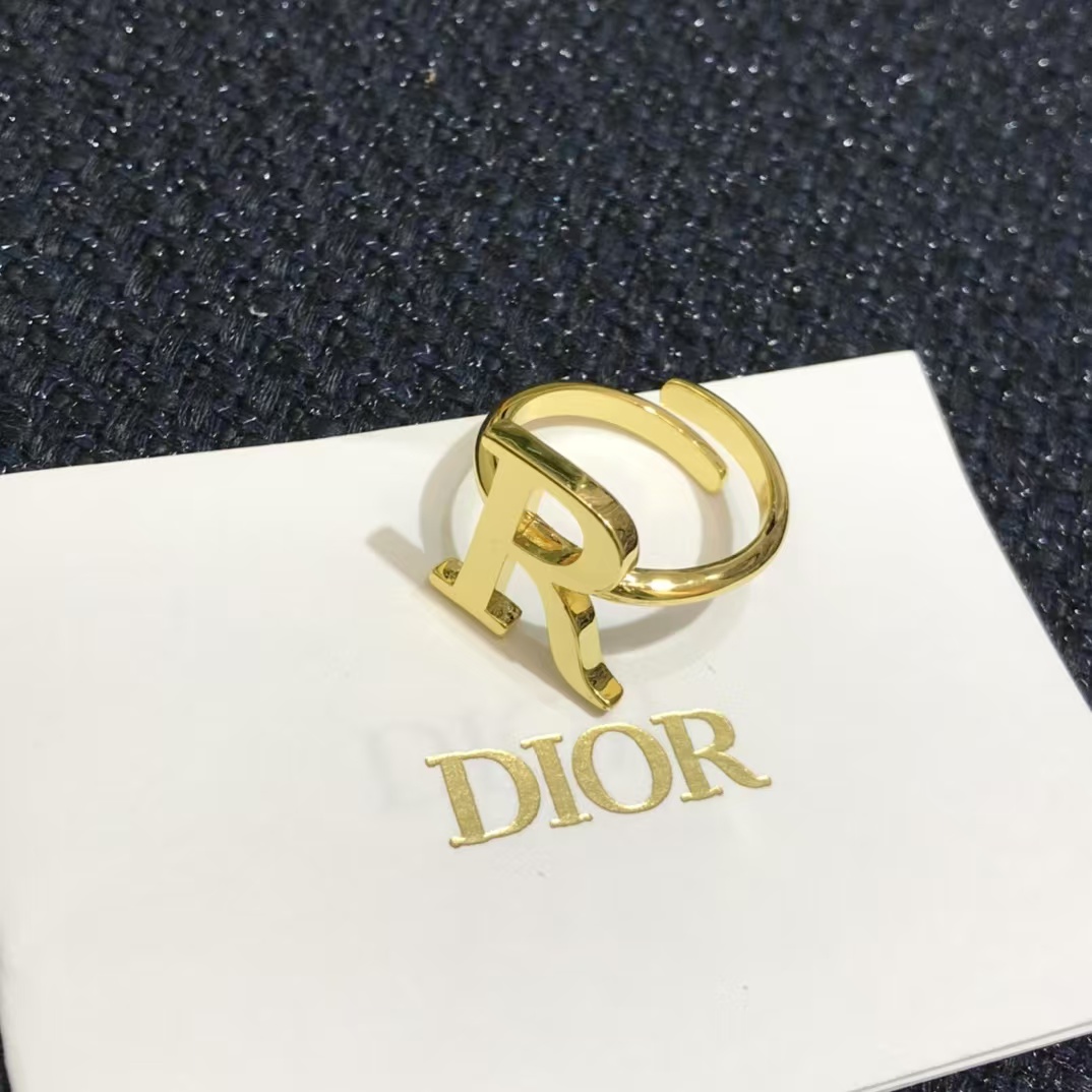 Dior Separate Letters Rings - 4 Pieces - Best Replica Jewelry™