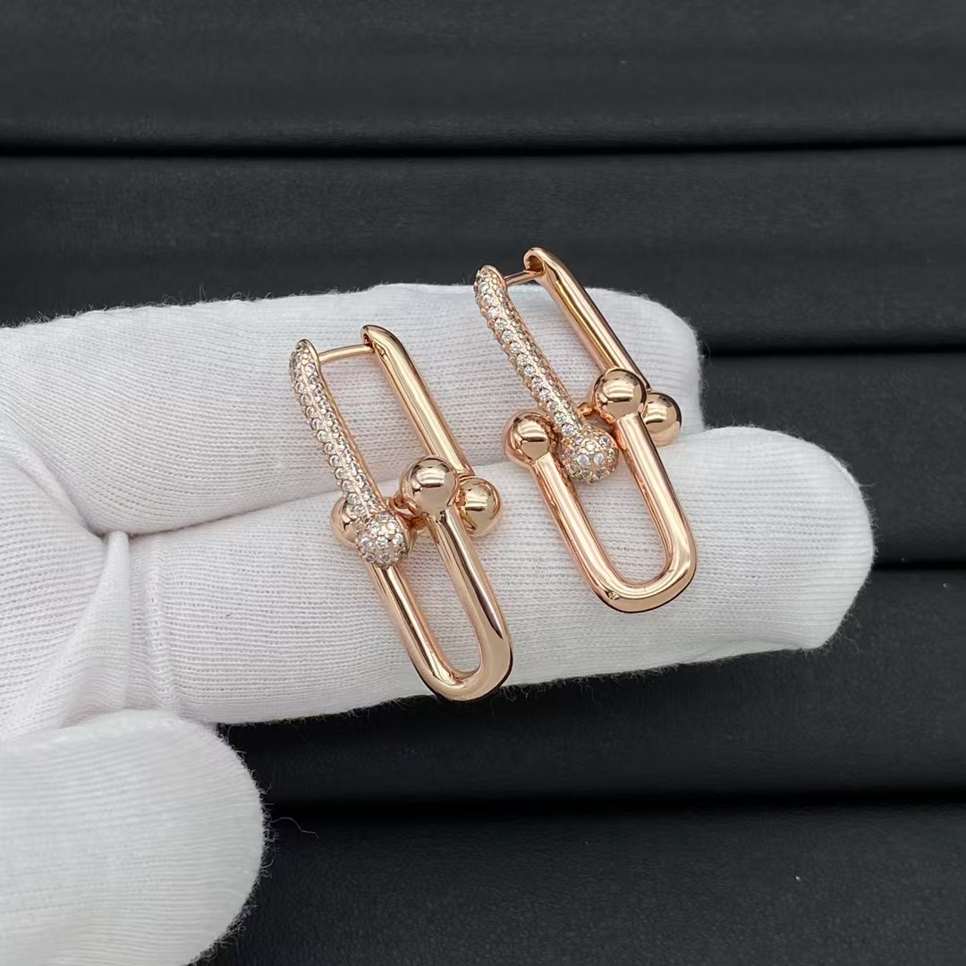 Tiffany HardWear Large Link Earrings - Best Replica Jewelry™