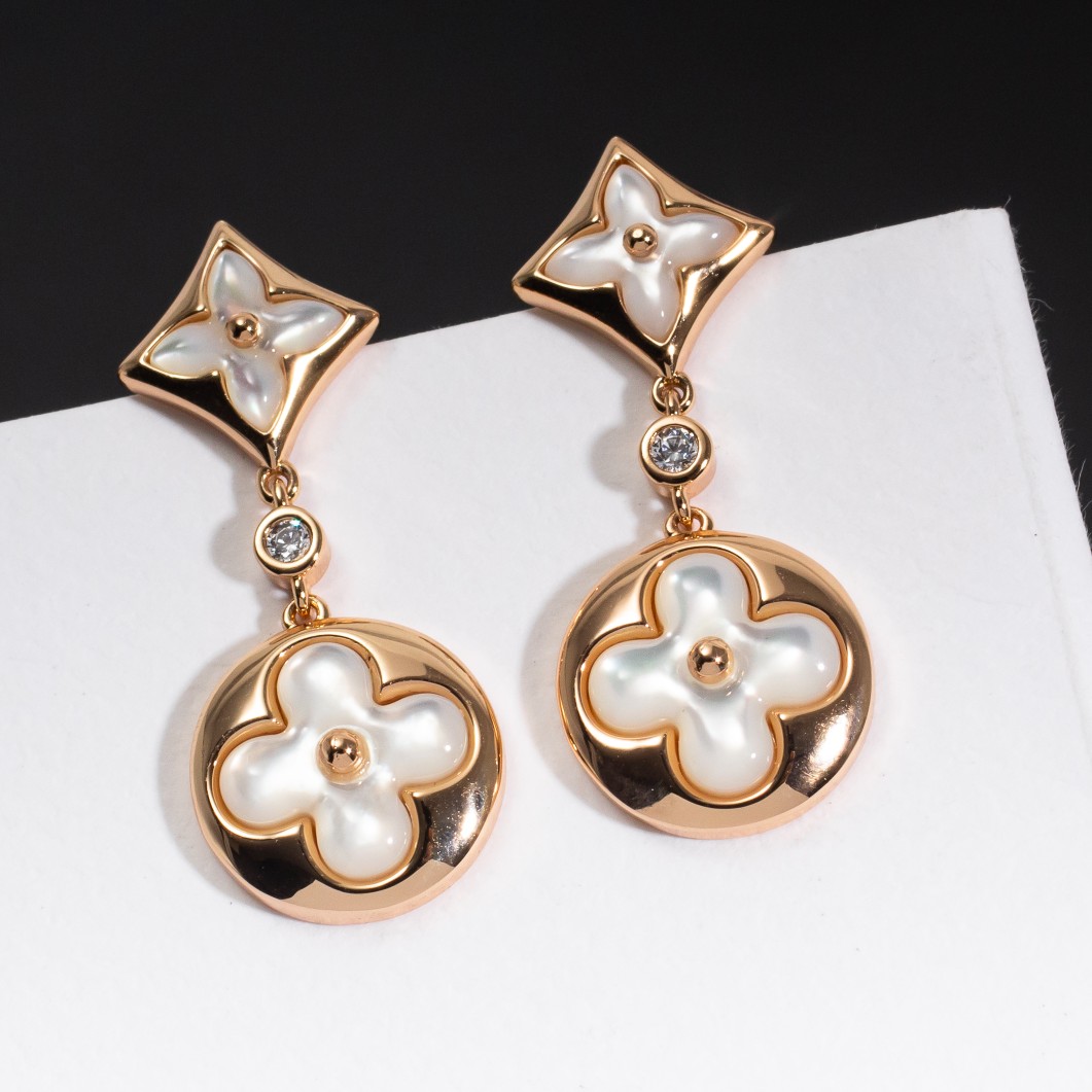 Louis Vuitton Color Blossom Long Earrings - Best Replica Jewelry™