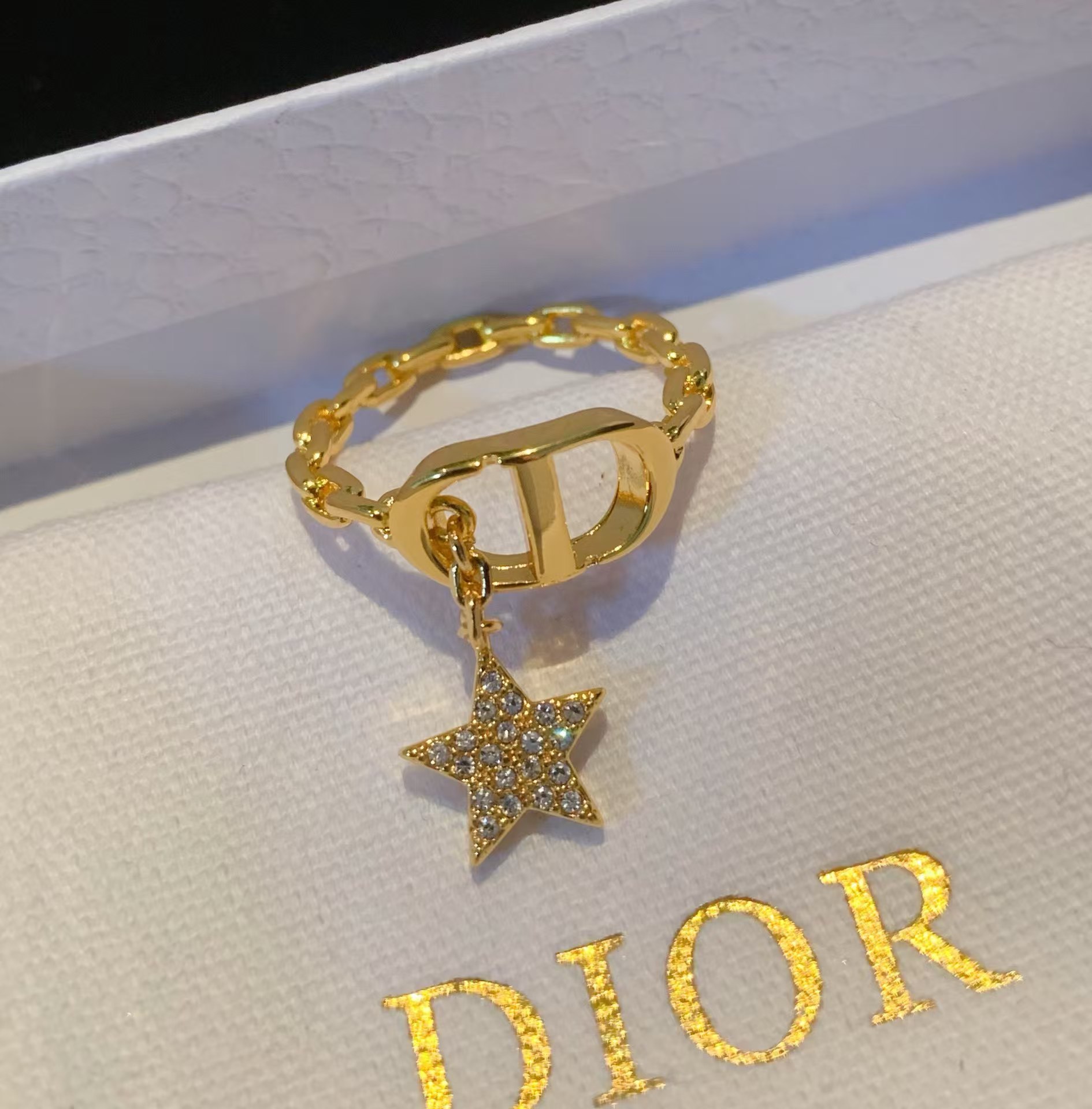 Dior CD Star Dangle Ring - Best Replica Jewelry™