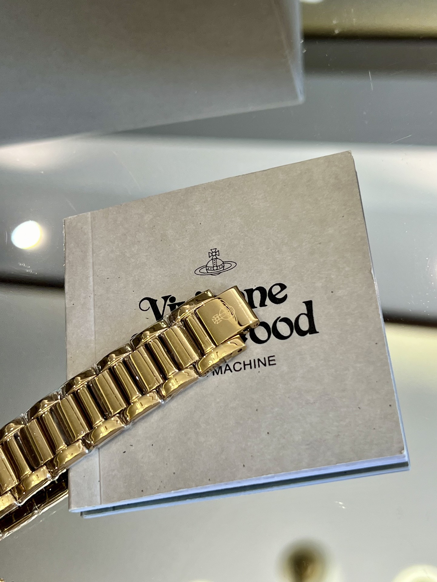 Vivienne Westwood Gold Dial Gold Band Watch - 30MM - Best Replica Jewelry™