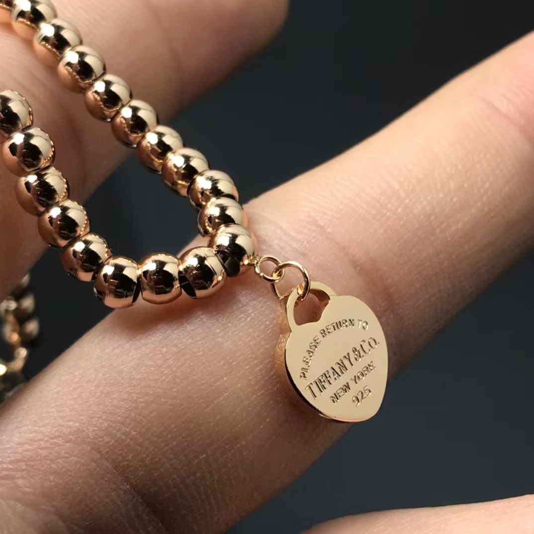 Tiffany Heart Tag Bead Bracelet - Best Replica Jewelry™
